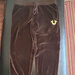 True religion velour joggers